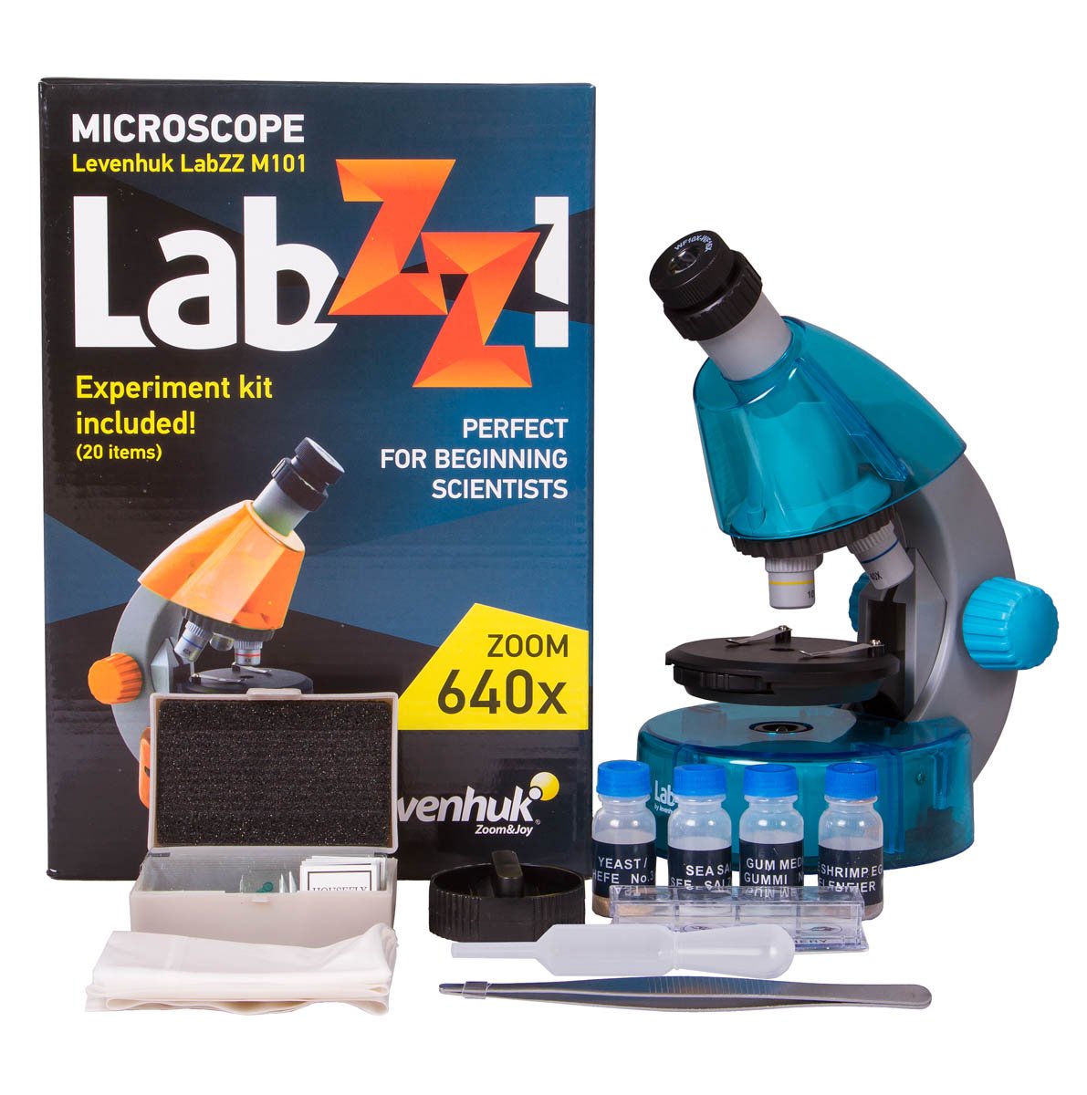 Levenhuk LabZZ M101 lasten mikroskooppi sininen - Image 11