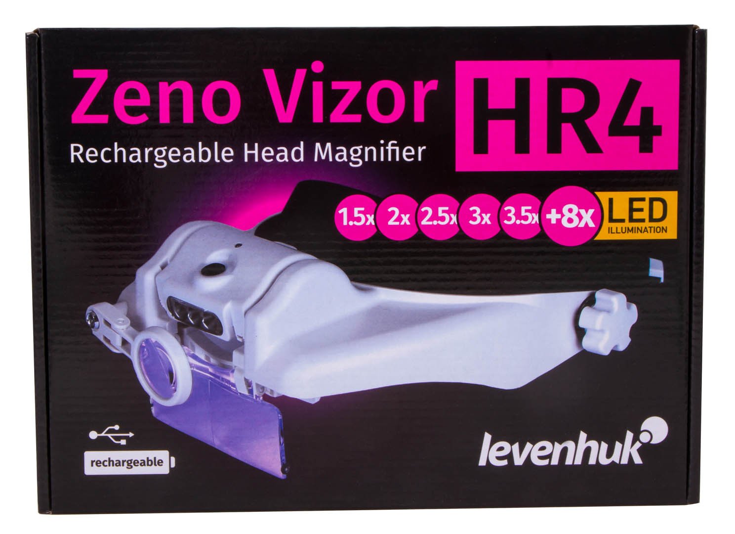 Levenhuk Zeno Vizor HR4 uudelleenladattava pantaluuppi - Image 14