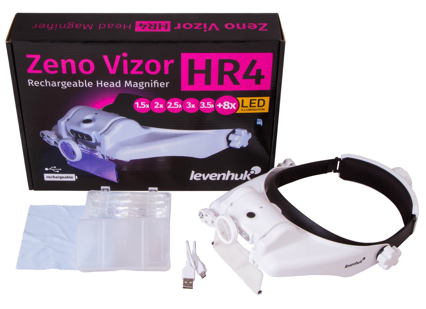 Levenhuk Zeno Vizor HR4 uudelleenladattava pantaluuppi - Image 5