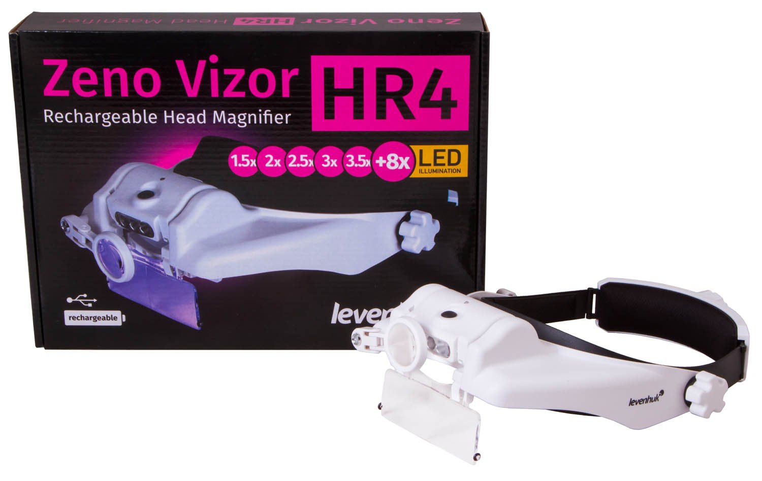 Levenhuk Zeno Vizor HR4 uudelleenladattava pantaluuppi - Image 6